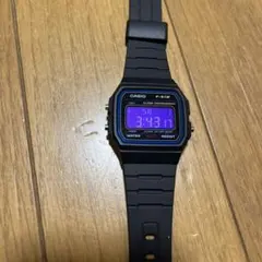 f-91wブラック デジタル腕時計 カスタム