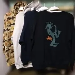 90s　old stussy　スウェット+スウェットパーカー　セット販売USA製