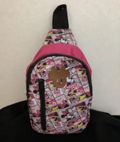 ミニーマウス・ボディバッグ・ピンク/ブラックのサムネイル
