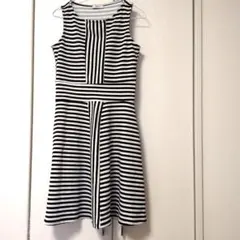 ✦EGERIE PARIS✦ストライプノースリーブワンピース