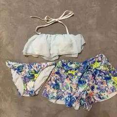 LAETITIA 花柄 ビキニ セパレート水着 9M 3点のサムネイル