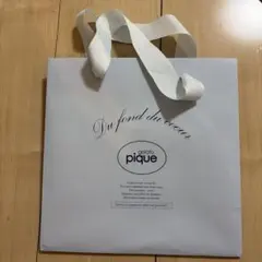 gelato pique ショップ袋 白色
