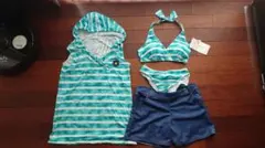 タンキニ★ビキニ水着★9号★M★4点セット★新品未使用品