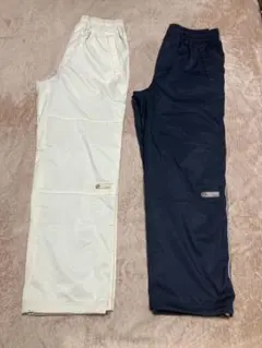 【CHAMPION】トレーニングパンツ２本組 クリーム色／Ｍ、黒／Ｓサイズ