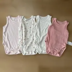 ユニクロ エアリズム ノースリーブ 肌着4点セット 70