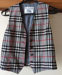 ヴィンテージ　Burberrys ノバチェックベスト　グレー
