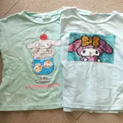 シナモロールとマイメロディ Tシャツ 2枚セット