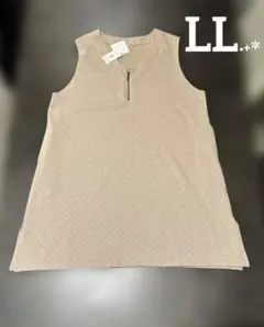 【新品】 ジップジャンパースカート ＊ チュニック ＊ ワンピース ＊ LL