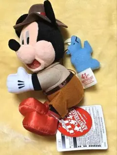 ミッキーマウス 41周年記念 くっつきぬいぐるみ