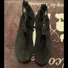 ブラックスエード サイドゴアブーツ