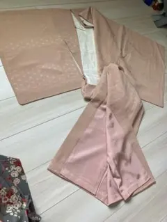 ご希望額伺います　ピンク 小紋 着物 幾何学模様　麻の葉