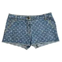 ルイヴィトン　デニムショートパンツ 中古・古着通販】LOUIS VUITTON (ルイ ヴィトン) モノグラムデニム