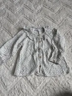 ZARA ドット柄 長袖シャツ 104cm