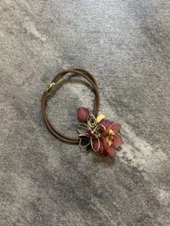 ★まとめ買い歓迎★ フラワーデザイン ヘアゴム ピンク系