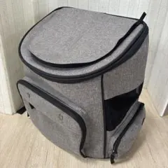 最安値！美品　ニトリ　ペット用　キャリー　リュック グレーのサムネイル