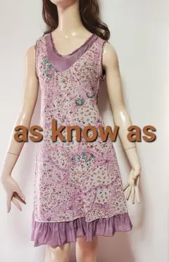 たいすけ様ご希望価格　asasknowasノースリーブ花柄ワンピースのサムネイル