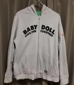 BABY DOLL フード付き リバーシブル ジップアップパーカー サイズXL