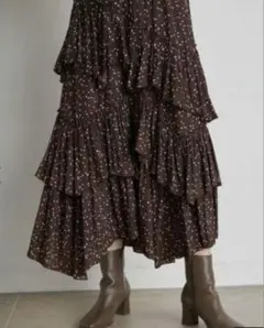 SNIDEL snidel スナイデル　ボリュームティアードスカート