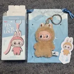 【S】ラブブ LABUBU イニシャル ぬいぐるみペンダント