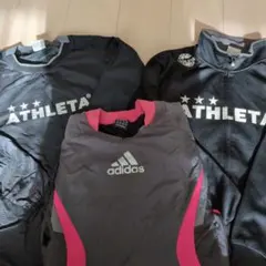 ATHLETA ピステ.ジャージ＋adidas起毛ピステセット 160