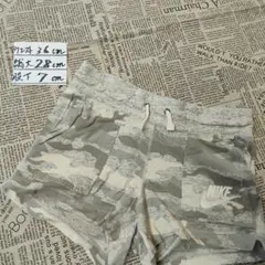 ナイキ ショートパンツ M カモフラ 迷彩 グレー ヴィンテージ風 レディース