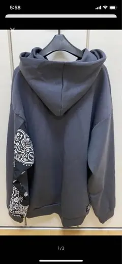 F.C.Real Bristol SOPH GU グレー フード付きパーカー