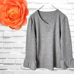 【ESPIE】エスピエ　カットソー　袖フリル　クロップド丈　プルオーバーのサムネイル