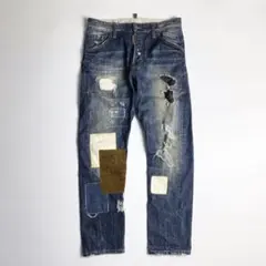DSQUARED2 ディースクエアード ダメージ加工 デニムパンツ リペア加工