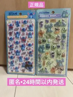 【正規品】ボンボンドロップシール　モンスターズインク•スティッチらくがき