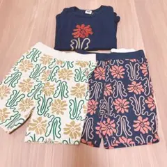しまむら むくぞー midmile Tシャツ ハーフパンツ セット売り