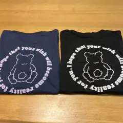 ピンクラテ　フロッキーくまちゃんロンT2枚セット160