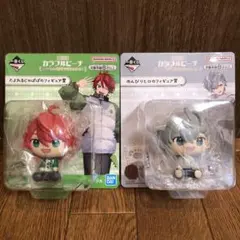 一番くじ カラフルピーチ　たよれるじゃぱぱとのんびりヒロのフィギュア賞2点セット