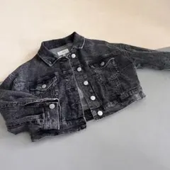 120 デニム　ジャケット　ジージャン　黒