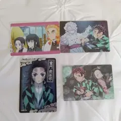 鬼滅の刃 キャラクターカード 4枚セット