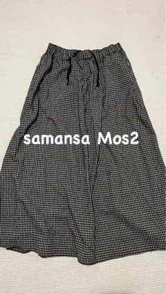 samansa Mos2 チェック柄スカート