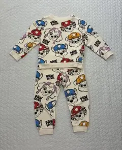 【2-3Y】H&M パウパト 裏起毛スウェットyセット