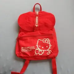 ハローキティ 赤いリュック　1990年 サンリオ　レトロ　かばん　鞄