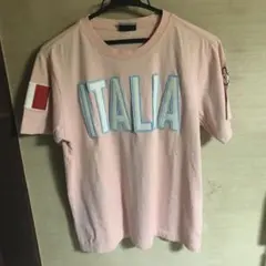 Kappa カッパ ITALIA アップリケ Tシャツ ピンク 国旗 オミニのサムネイル