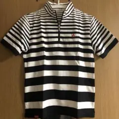 ハーフジップ半袖