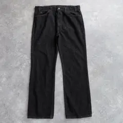 先染めブラック 90s USA製 Levi's 517 フレアデニムW38L32