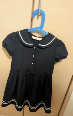 Lili Lundi 紺色 セーラー襟 半袖ワンピースのサムネイル
