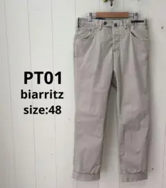PT01 biarritz メンズ チノパン ストレッチ ベージュ 48のサムネイル