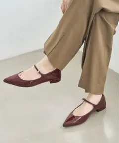 【未使用】LE TALON ポインテッドトゥ フラットシューズ　24㎝