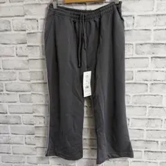 新品【吸汗速乾】7分丈 ジャージ パンツ L グレー レディース スポーツ
