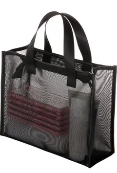 メッシュ サウナバッグ ブラック 25×22×10cm新品未使用のサムネイル