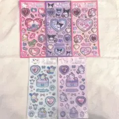 サンリオ キラキラジュエルシール 5種セット