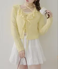olive des olive フリフリカーディガン＆ホルターキャミSETのサムネイル