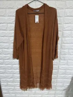 オレンジ カーディガン