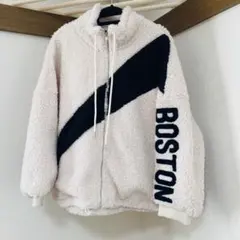 『値下げ』An EL.dora-do ボアジャケット　アイボリー　フリーサイズ