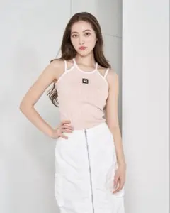 美品darich ダーリッチ パイピングドットアメスリトップス ピンクのサムネイル